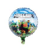 Fóliový balónek MINECRAFT, kulatý, 45 cm
