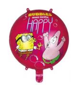 Fóliový balónek SpongeBob & Patrik, růžový